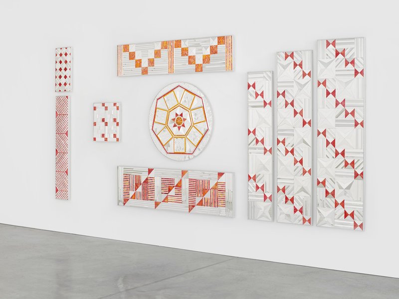 Monir Shahroudy Farmanfarmaian: Mirror-Works & Drawings (2004–2016), installation view