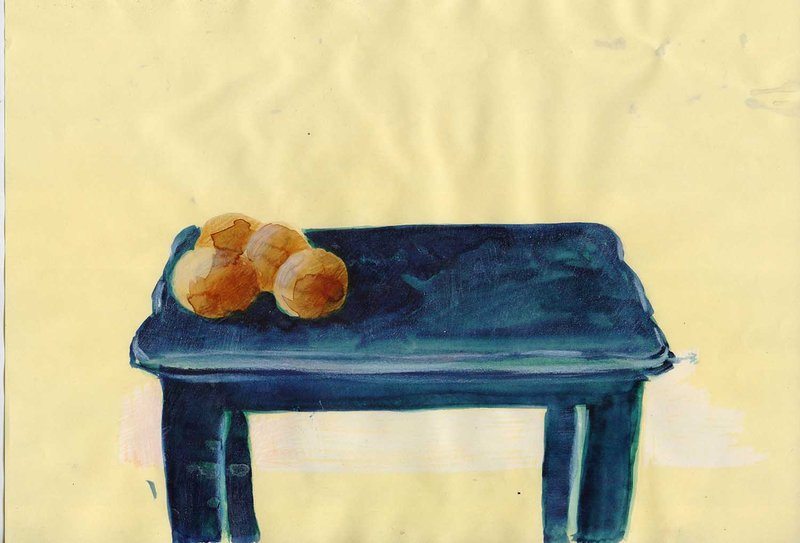 Amirhosein Esmaeili, Oranges on The Table, 2019