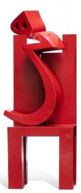 Parviz Tanavoli, Heech on a Chair, 2008