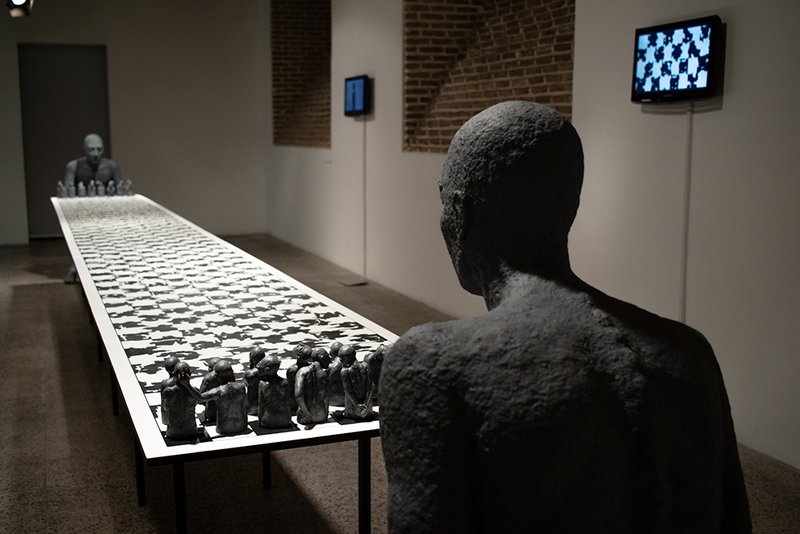 Uncertain And Endless From ongoing series “Homo”, installation view