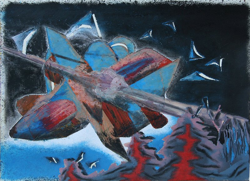 Ghazal Khatibi, A Landscape with a Burning Horizon, 2020