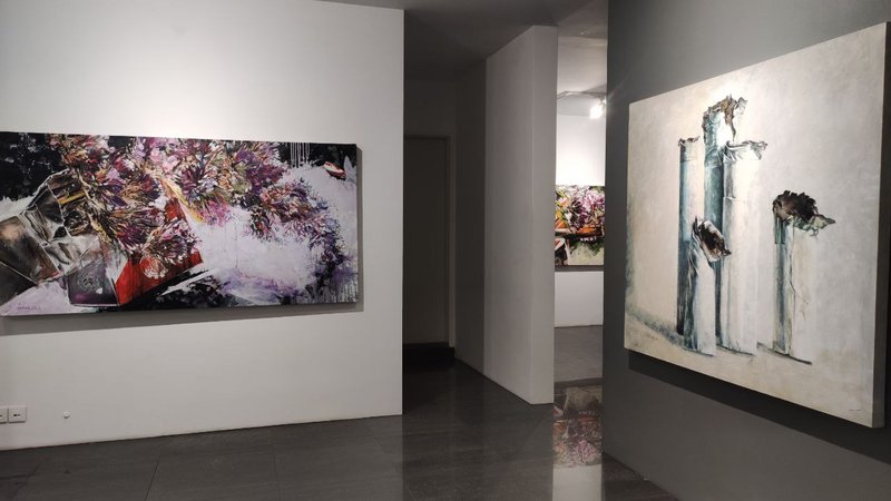 With Stay, installation view