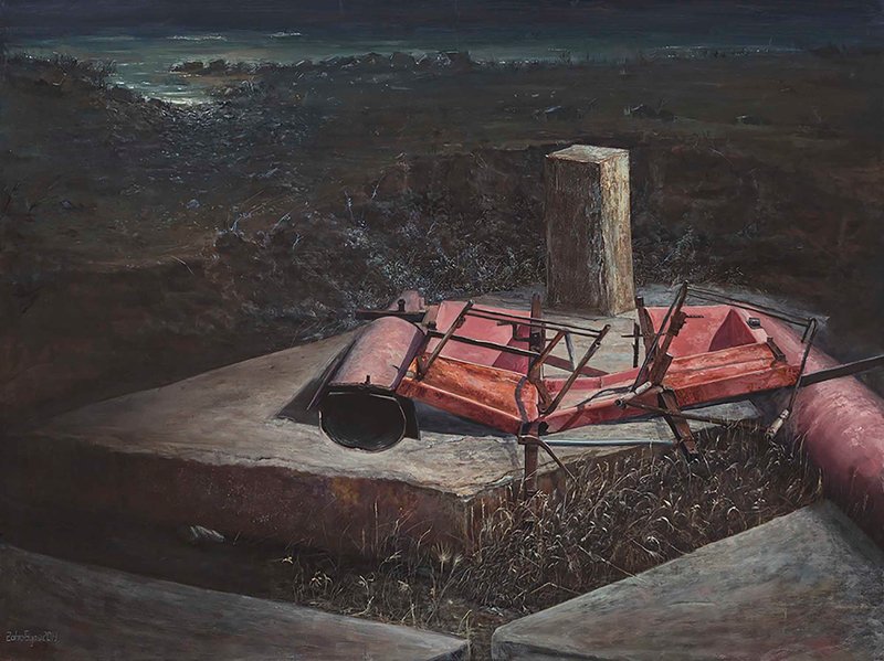 Zahra Ghyasi, After “The Monk by the Sea” by Caspar David Friedrich, 0