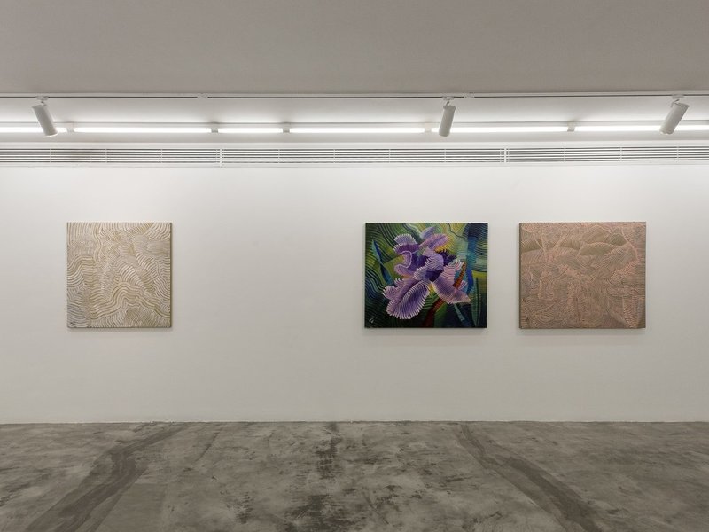 Coloured Waves, installation view