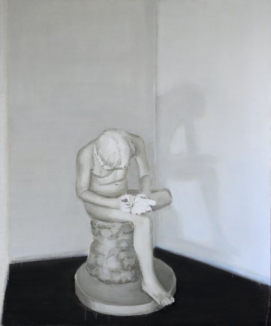 Eglė Ulčickaitė, A Boy Withdrawing a Thorn from the Sole of His Foot, 2018
