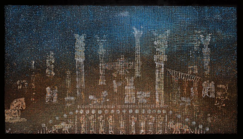 Mahmoud Zenderoudi, Persepolis on Fire, 2024