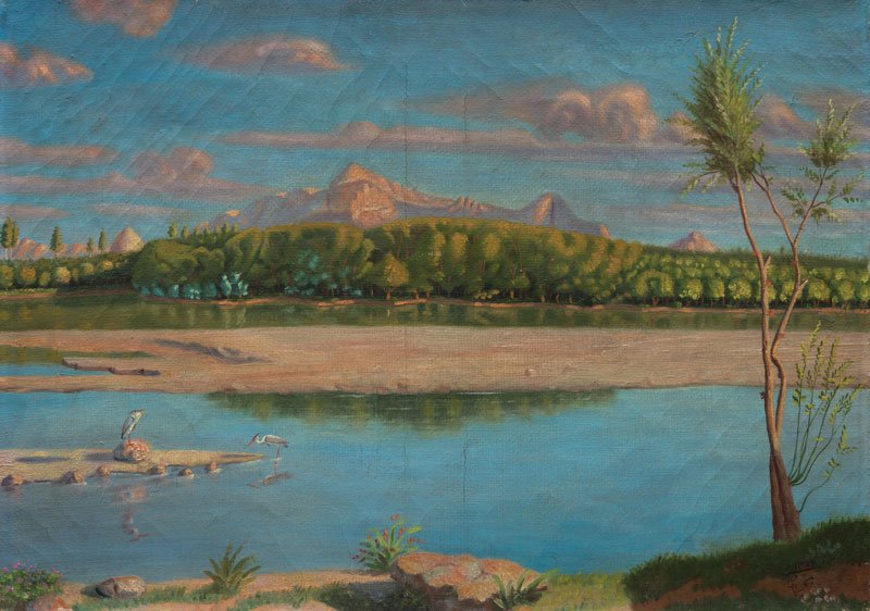 Isa Bahadori, The Zayandehrood of Isfahan, 1938