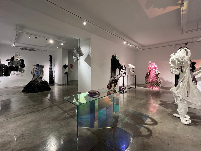 Garments and Hangers, installation view