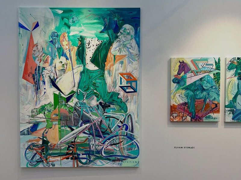 Installation view.
