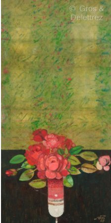 Abolghasem Saidi, Vase of flowers, 1985