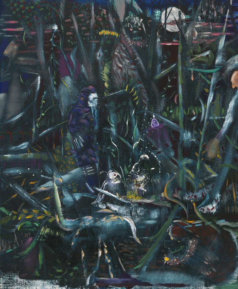 Ali Banisadr, When poets awake, it becomes night, 2026