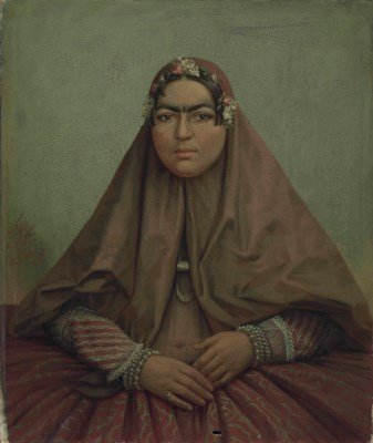Mohammad Ghaffari, Portrait of Anis Al-Dawla, Wife of Nasir Al-Din Shah Qajar, 0