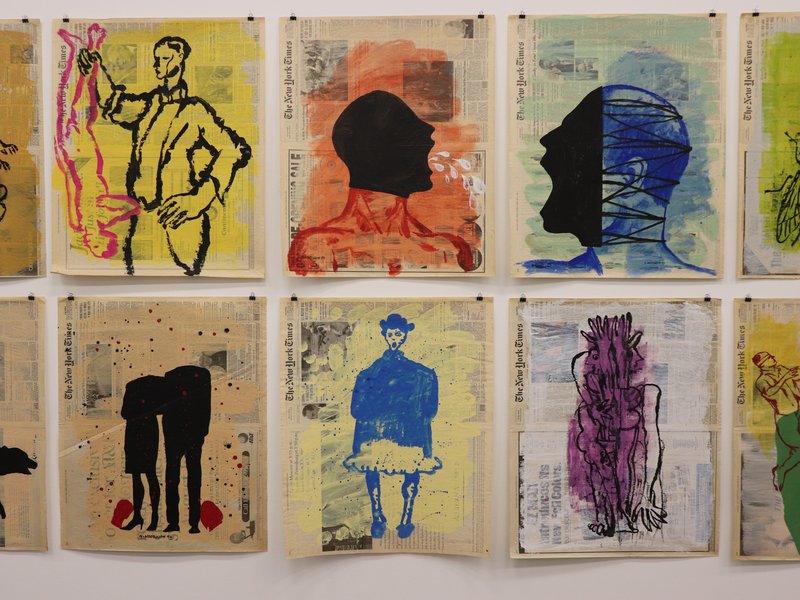 New York Times Sketchbooks (1996 - 1999), installation view