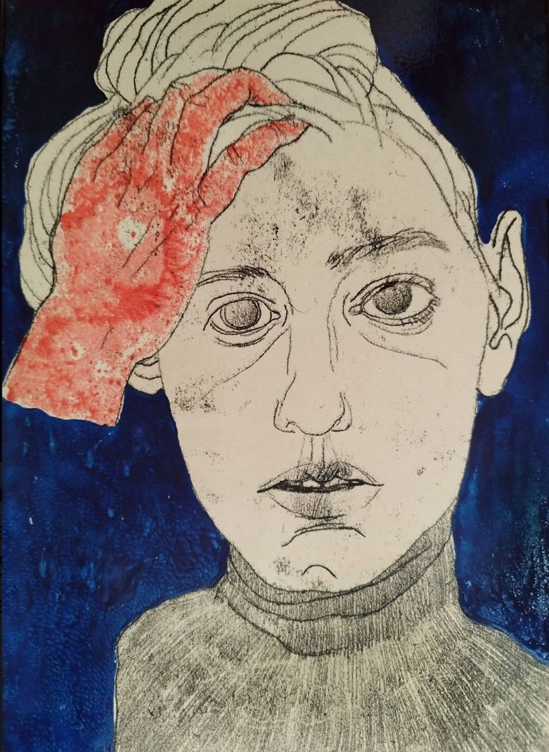 Pooneh Oshidari, Self-Portrait, 2024