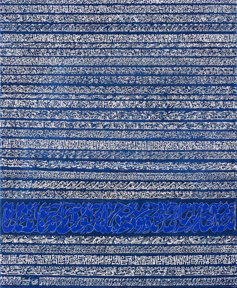 Mahmoud Zenderoudi, Saphir, 2022