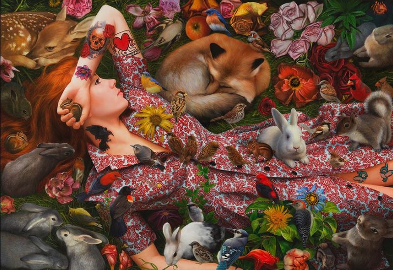Marc Dennis, He Loves Me, He Loves Me Not (The Transfiguration of Snow White), 2019