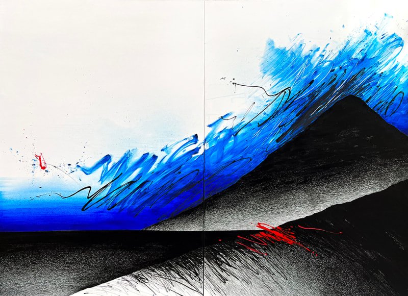 Golnaz Fathi, The Sky is Blue, 2021