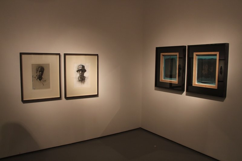 Manouchehr Motabar Self Portraits, installation view
