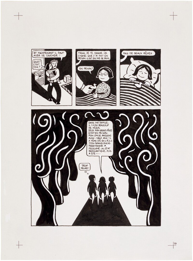 Marjane Satrapi, Persepolis (Original Book Art, Page 59), 2000