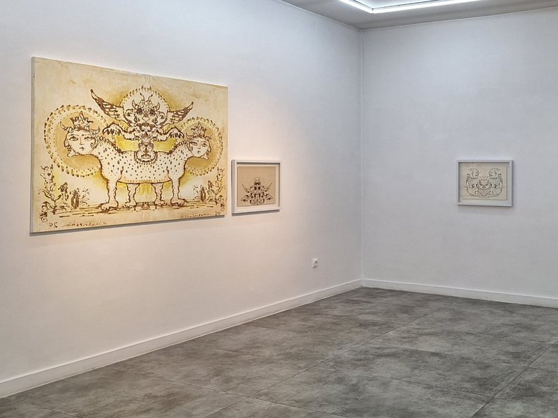 Borehole, installation view