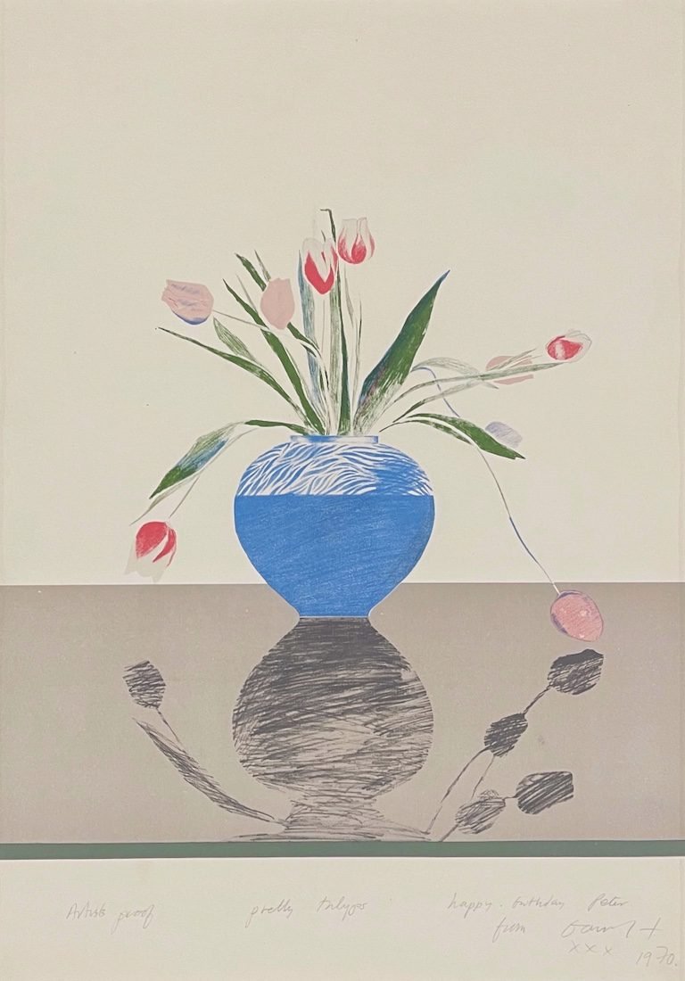 David Hockney, Pretty Tulips, 1970