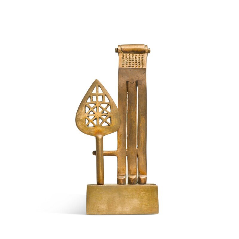 Parviz Tanavoli, Poet and Cypress Tree, 2009