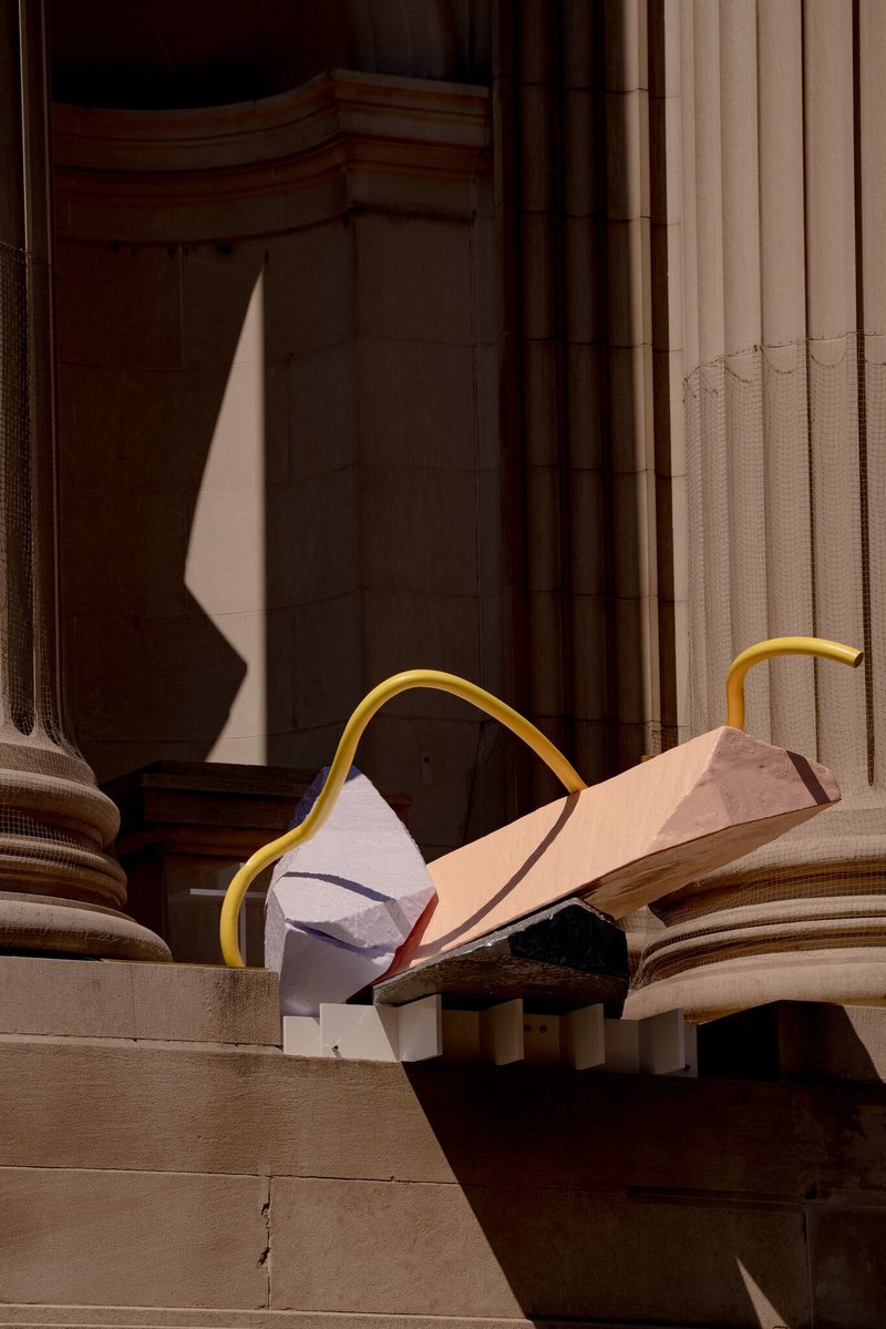 Nairy Baghramian, Scratching the Back: Drift (Yellow Ribbon), 0