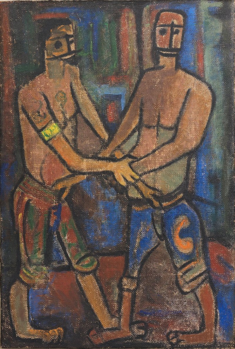 Sirak Melkonian, Wrestlers, 1956