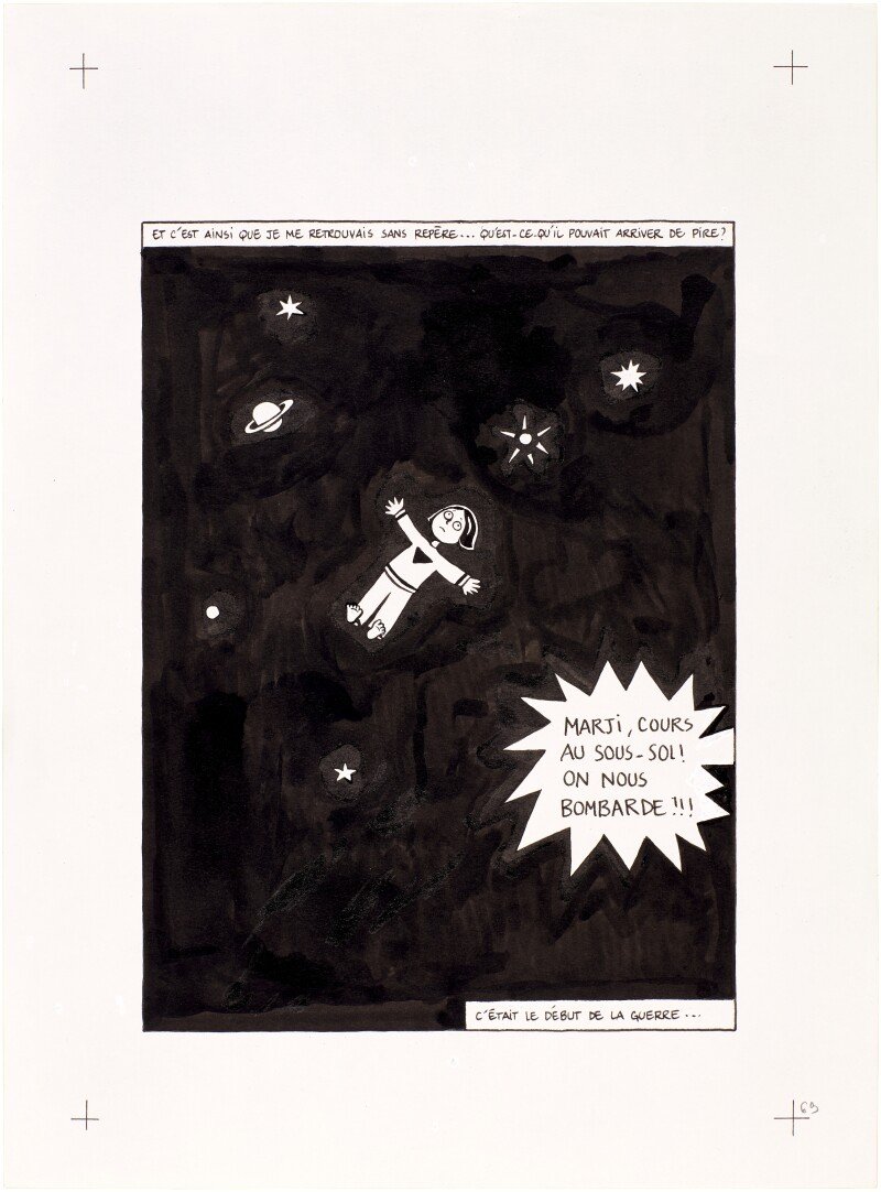 Marjane Satrapi, Persepolis (Original Book Art, Page 69), 2000
