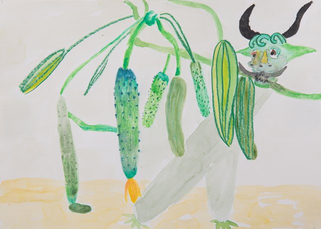 Elham Rokni, A Cucumber Branch, 2019