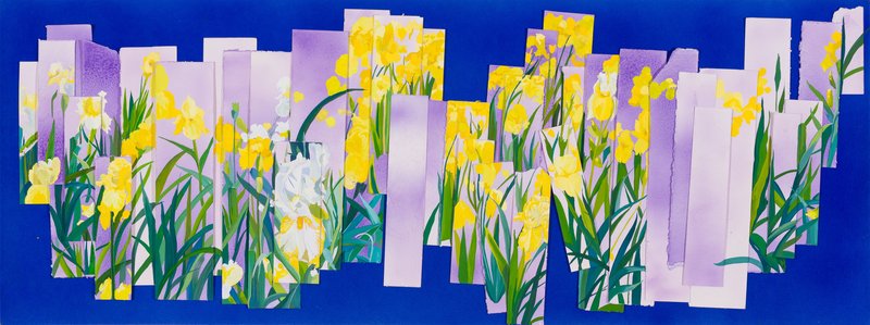 Mozhan Yaghoubi, The Wind Was Blowing Among the Irisses During the Blue Hour, 2023