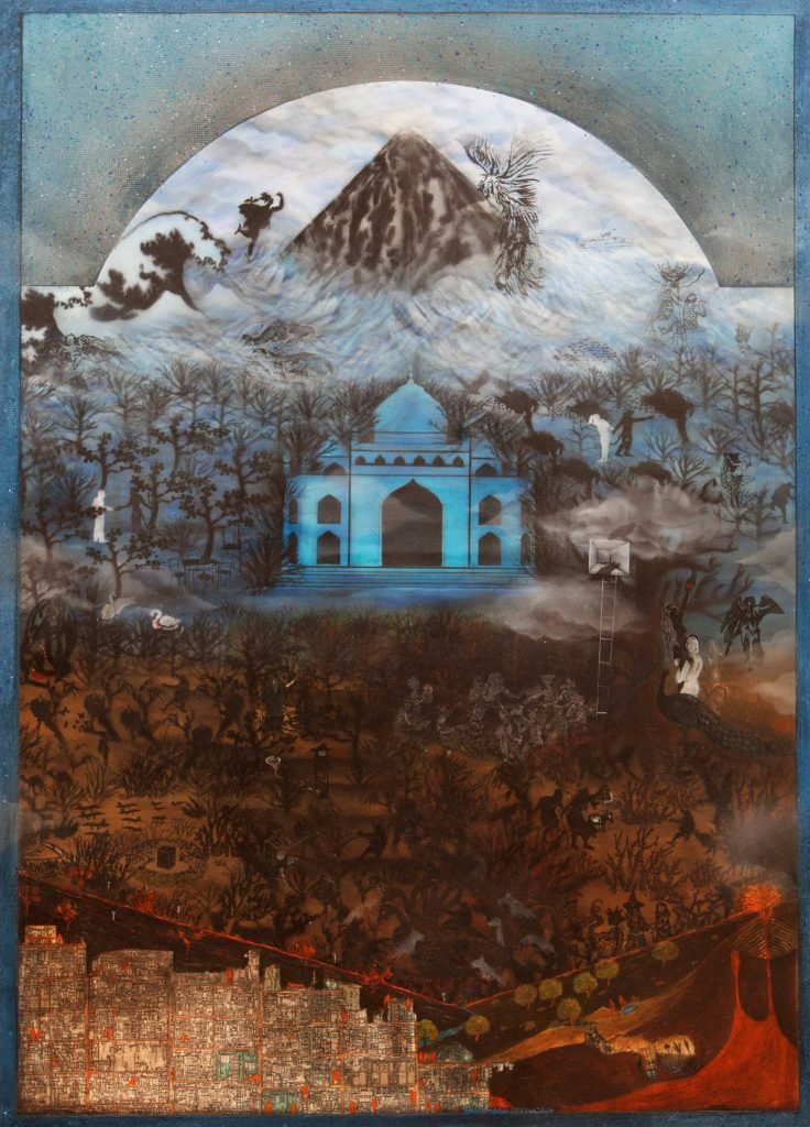 Homa Bazrafshan, Blue Dome, 2014