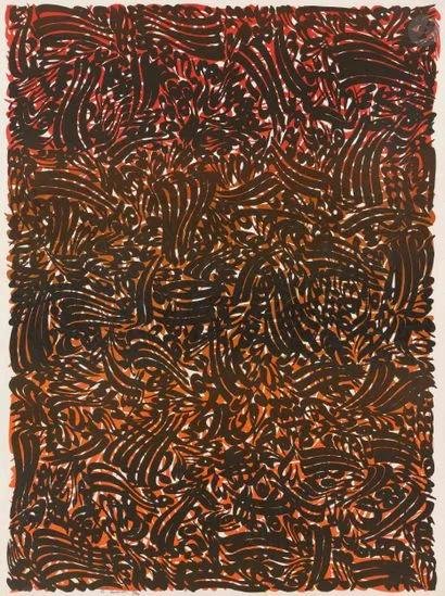 Charles Hossein Zenderoudi, Untitled, 1965
