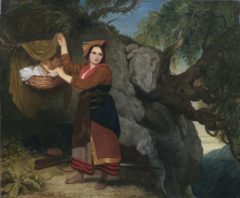 Joseph Severn, The Brigand's Family, 1825