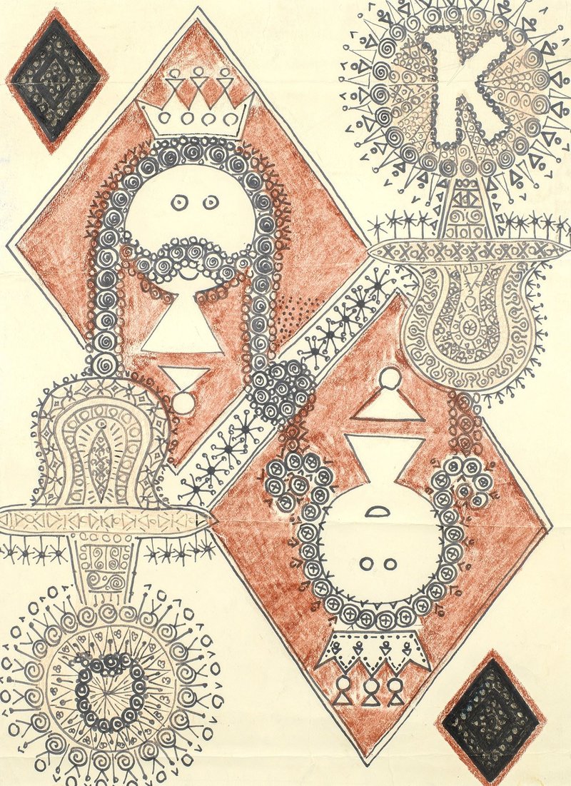 Mansour Ghandriz, Card Game, 1963