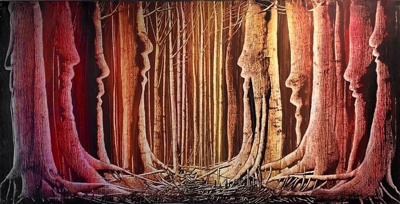 Manouchehr Niazi, Trees, 1982