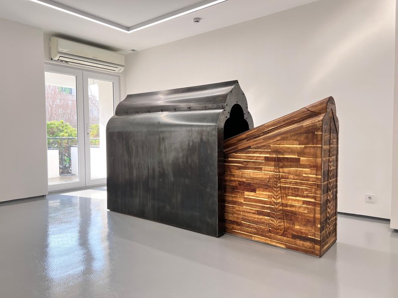 The Jewel Split Open and the Thought Came Out , installation view