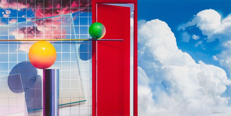 Masoud Yasemi, Composition with Red Door, 2005