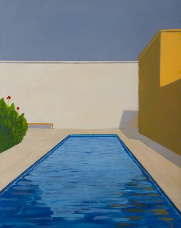 Sassan Nassiri, The Pool and Flowers, 2024