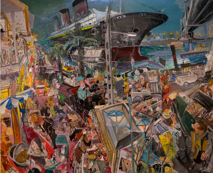 Arsia Moghaddam, The Boulevard Overlooking the Sea & the Dock, 2026