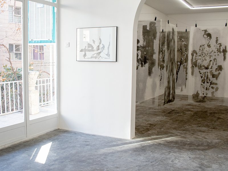 Hanged Roots, installation view