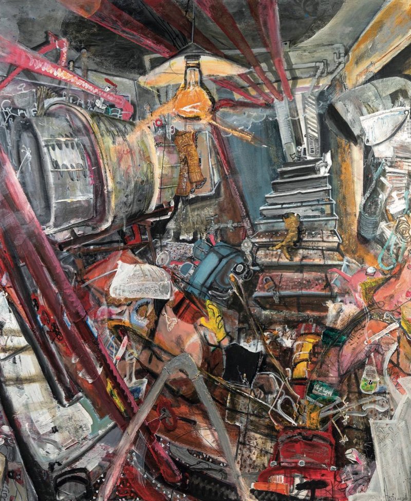 Arsia Moghaddam, Party in the Fireplace, 2024