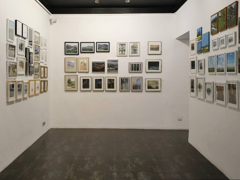 The Eight Small Paintings Exhibition, installation view