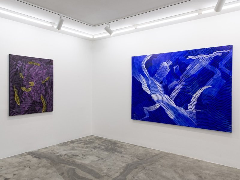 Coloured Waves, installation view