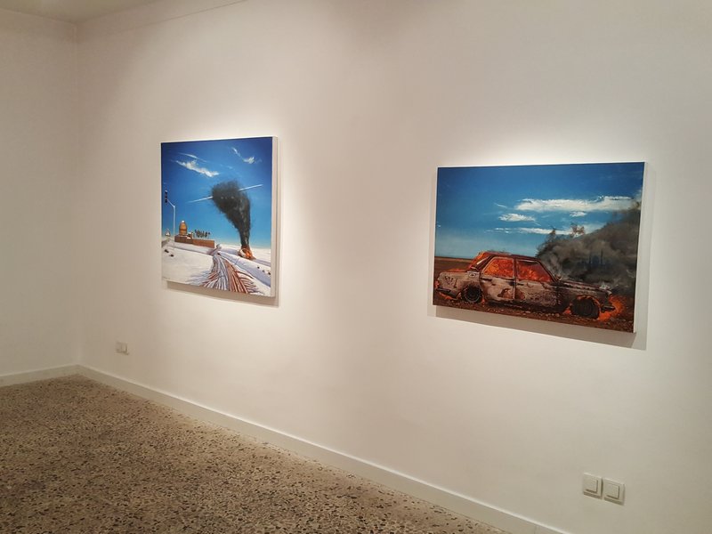 Goodbye Blue Sky, installation view
