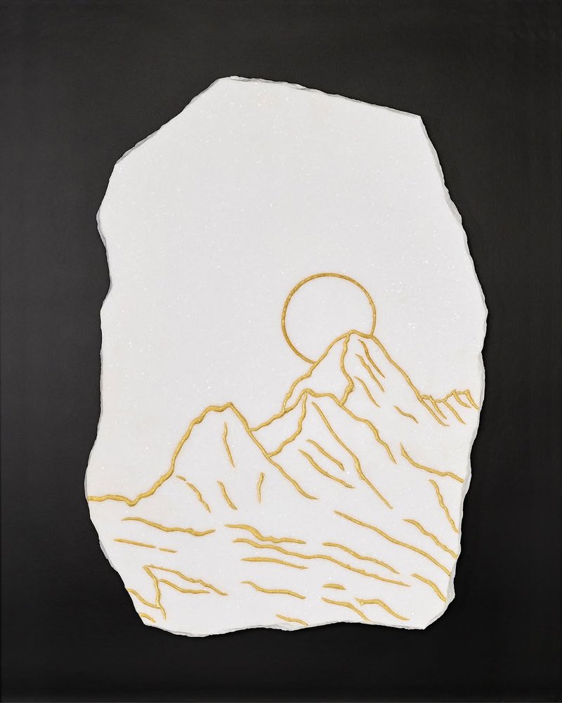 Philippe Cramer, Golden Landscape: Lauterhorn, 2024