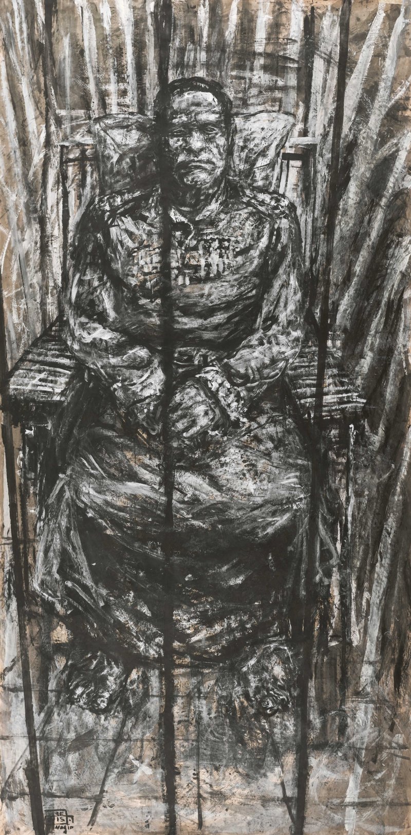 Majid Fathizadeh, A Man in Seated Position, 2015