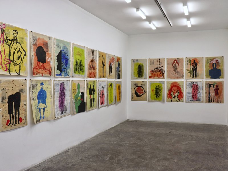 New York Times Sketchbooks (1996 - 1999), installation view
