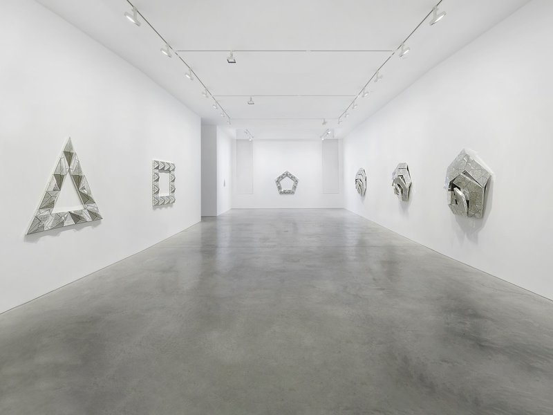 Monir Shahroudy Farmanfarmaian: Mirror-Works & Drawings (2004–2016), installation view