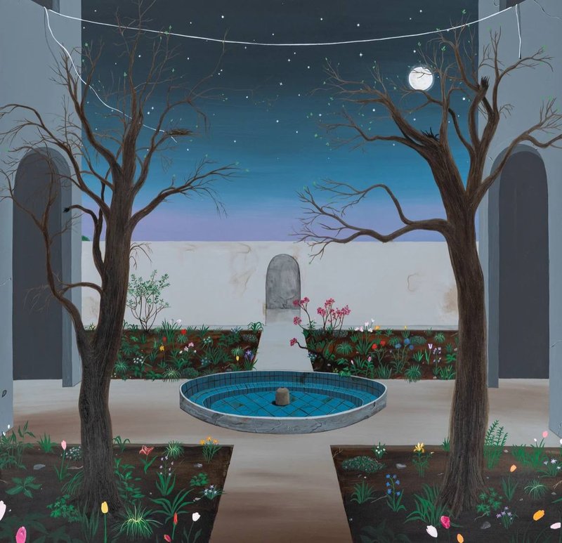 Azadeh Nia, As I Walked Out Tonight in the Mystic Garden, 2023